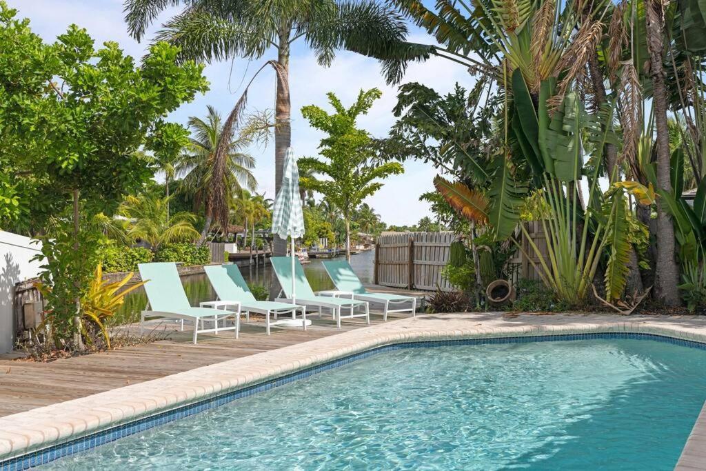 Waterfront-Heated Pool-Mini Golf-Game Room-2Mi Beach Fort Lauderdale Exteriör bild
